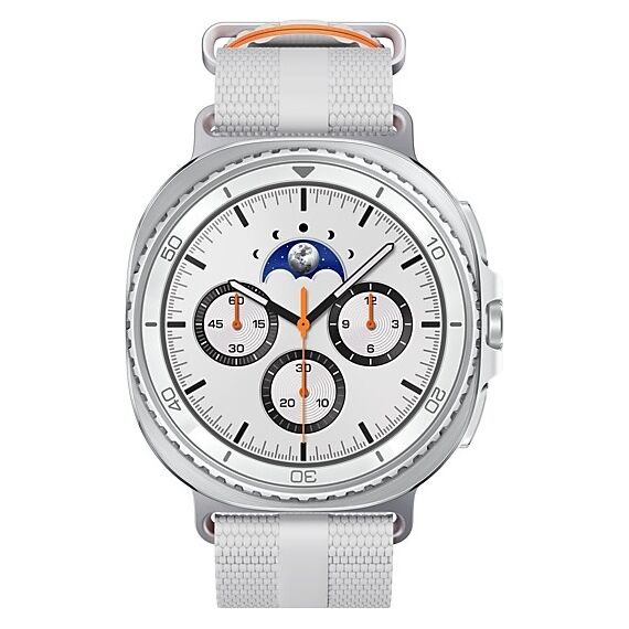 Galaxy Watch 8 Classic | 46 мм | 4G LTE | White | Athleisure/White | M/L, Тип ремешка : Athleisure, Размер корпуса : 46 мм, Цвет: White, Цвет ремешка: White, Размер ремешка : M/L, Подключение часов : Bluetooth / Wi-Fi + 4G LTE, изображение 3